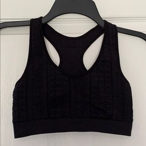 Black Textured Bralette